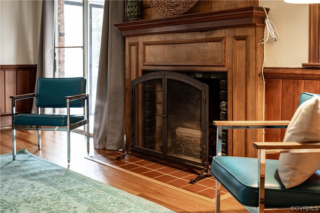 10201 Glendye Road Richmond, VA 23235 - Photo 24 of 50 a view of living room with furniture and a fireplace