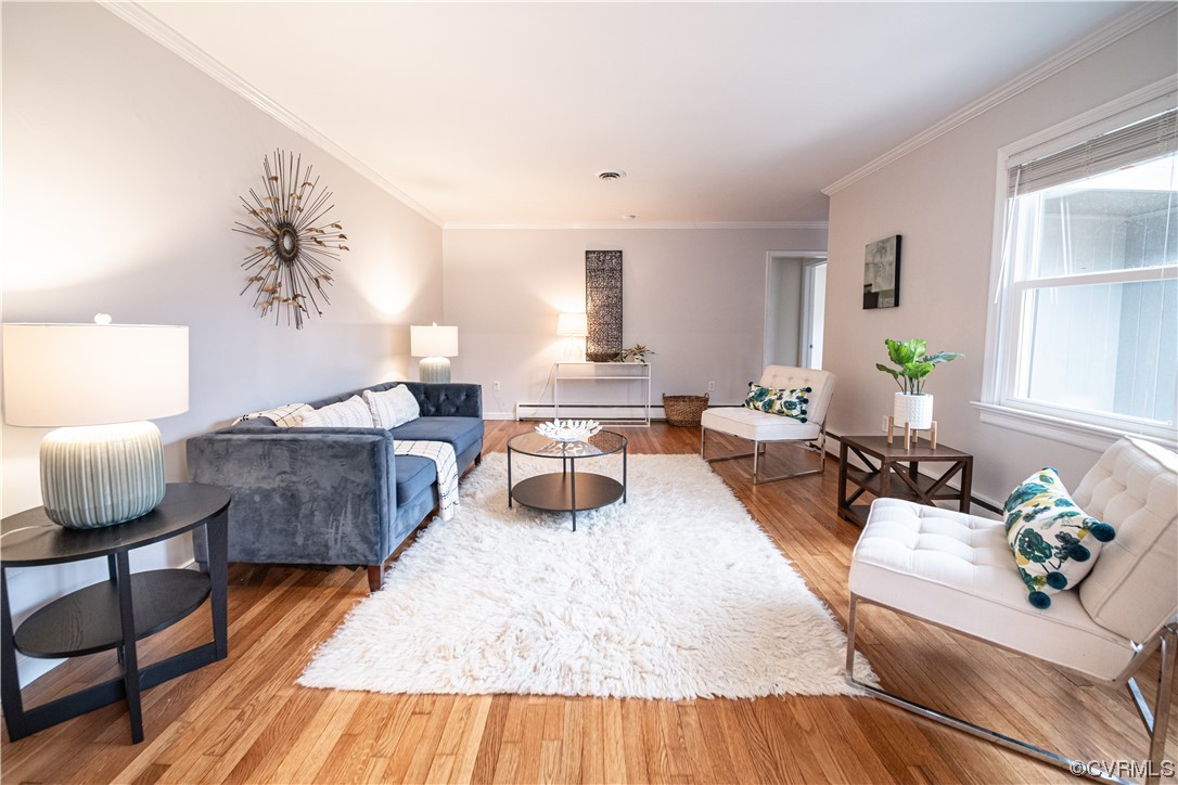 10201 Glendye Road Richmond, VA 23235 - Photo 8 of 50 a living room with furniture and wooden floor