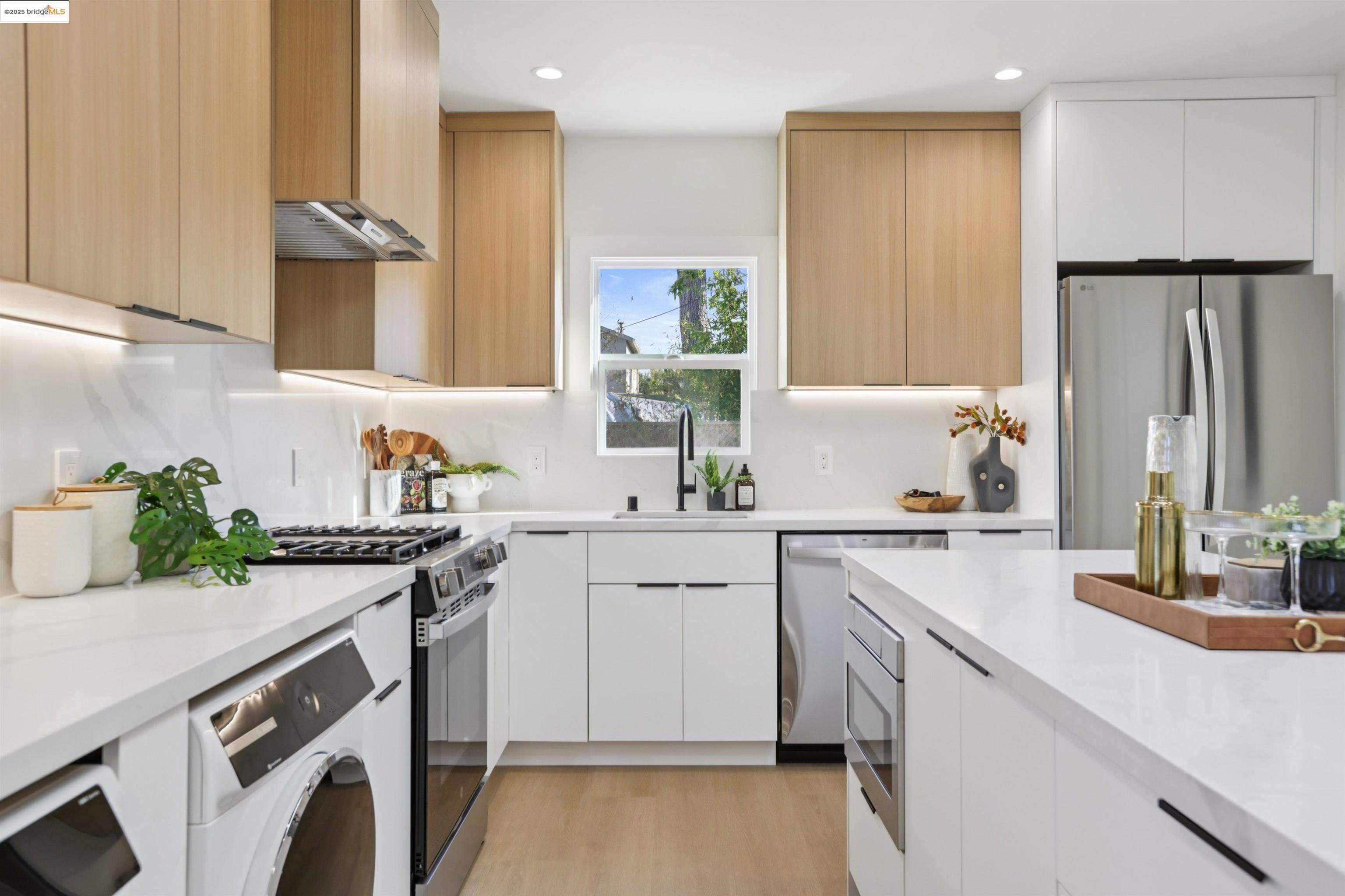 1612 Carleton Street Berkeley, CA 94703 - Photo 14 of 35 a kitchen with a sink stove and refrigerator