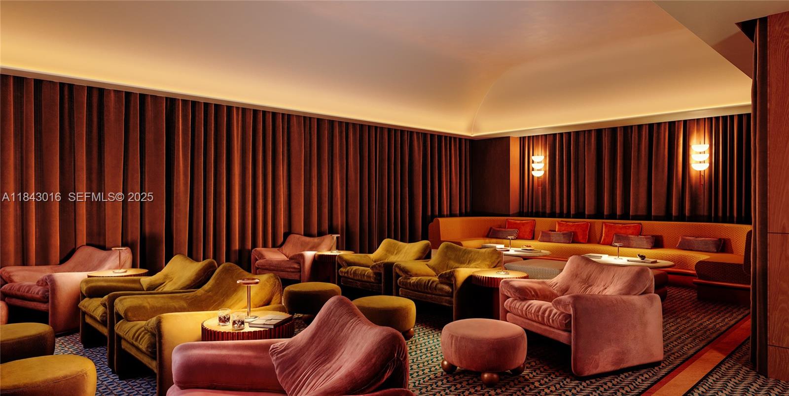 690 Southwest 1st Avenue, Unit 1703 Miami, FL 33130 - Photo 13 of 21 a blue and white furniture sitting in a room