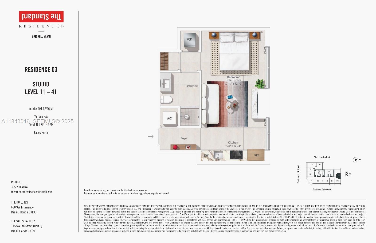 690 Southwest 1st Avenue, Unit 1703 Miami, FL 33130 - Photo 21 of 21 a picture of a floor plan