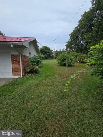an outdoor space with garden view