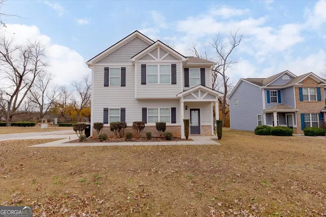 a view of a room that has a window in it