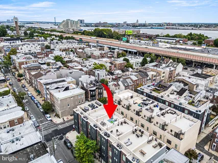 an aerial view of a city