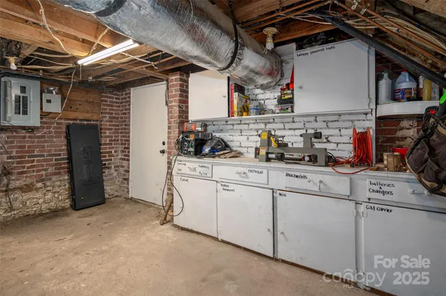 a view of storage and utility room