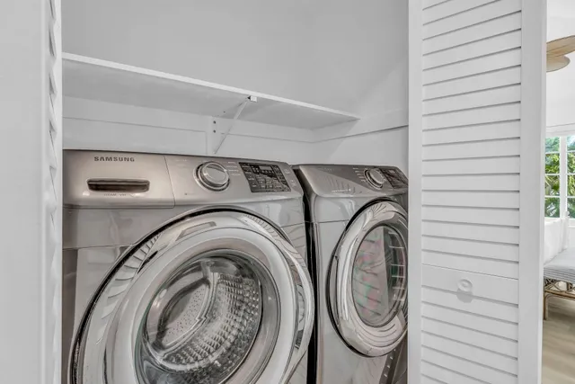 a view of storage and utility room