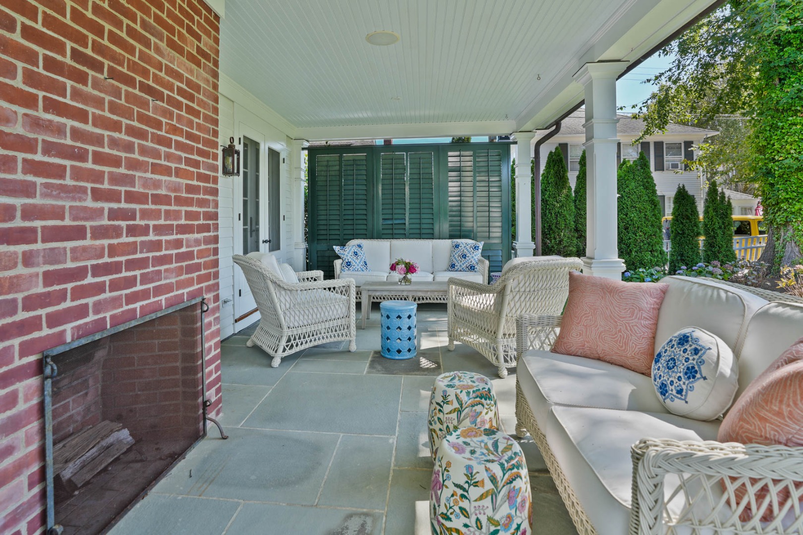 52 South Summer Street Edgartown, MA 02539 - Photo 14 of 51 a outdoor living space with furniture and a fireplace