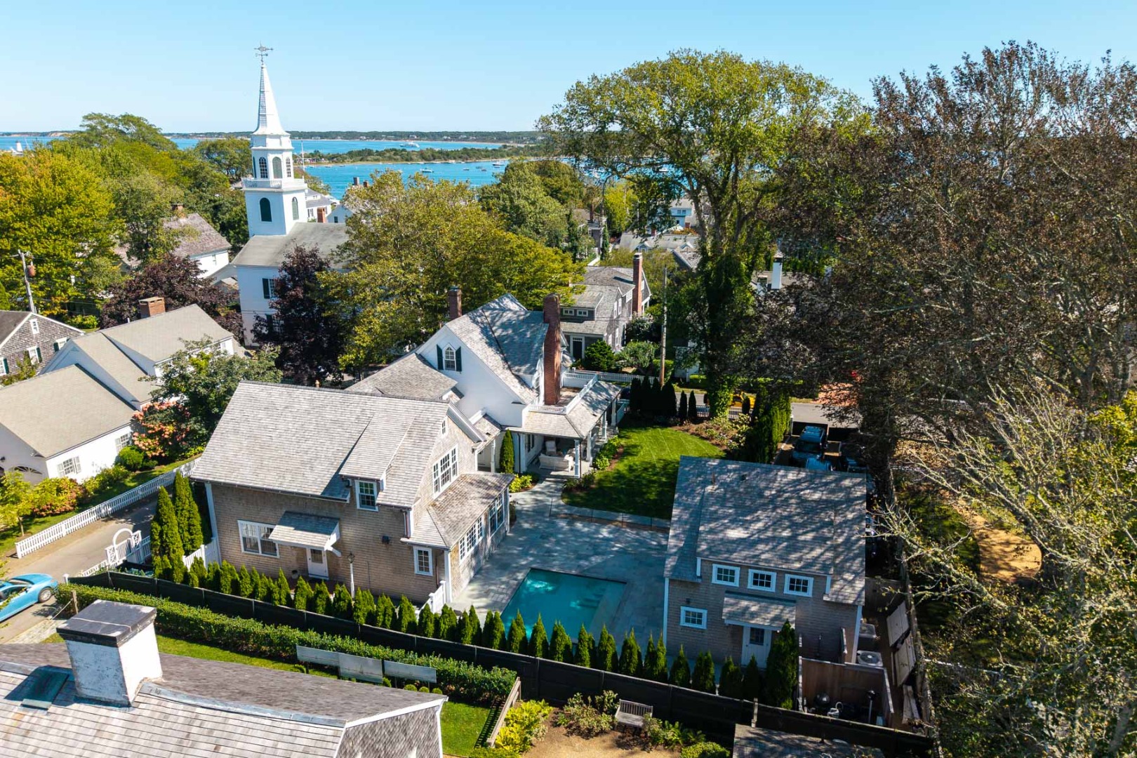 52 South Summer Street Edgartown, MA 02539 - Photo 8 of 51 an aerial view of multiple house