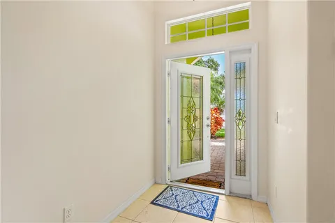 a view of an entryway door