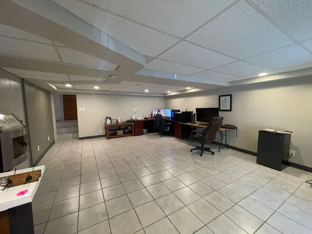 a room with furniture