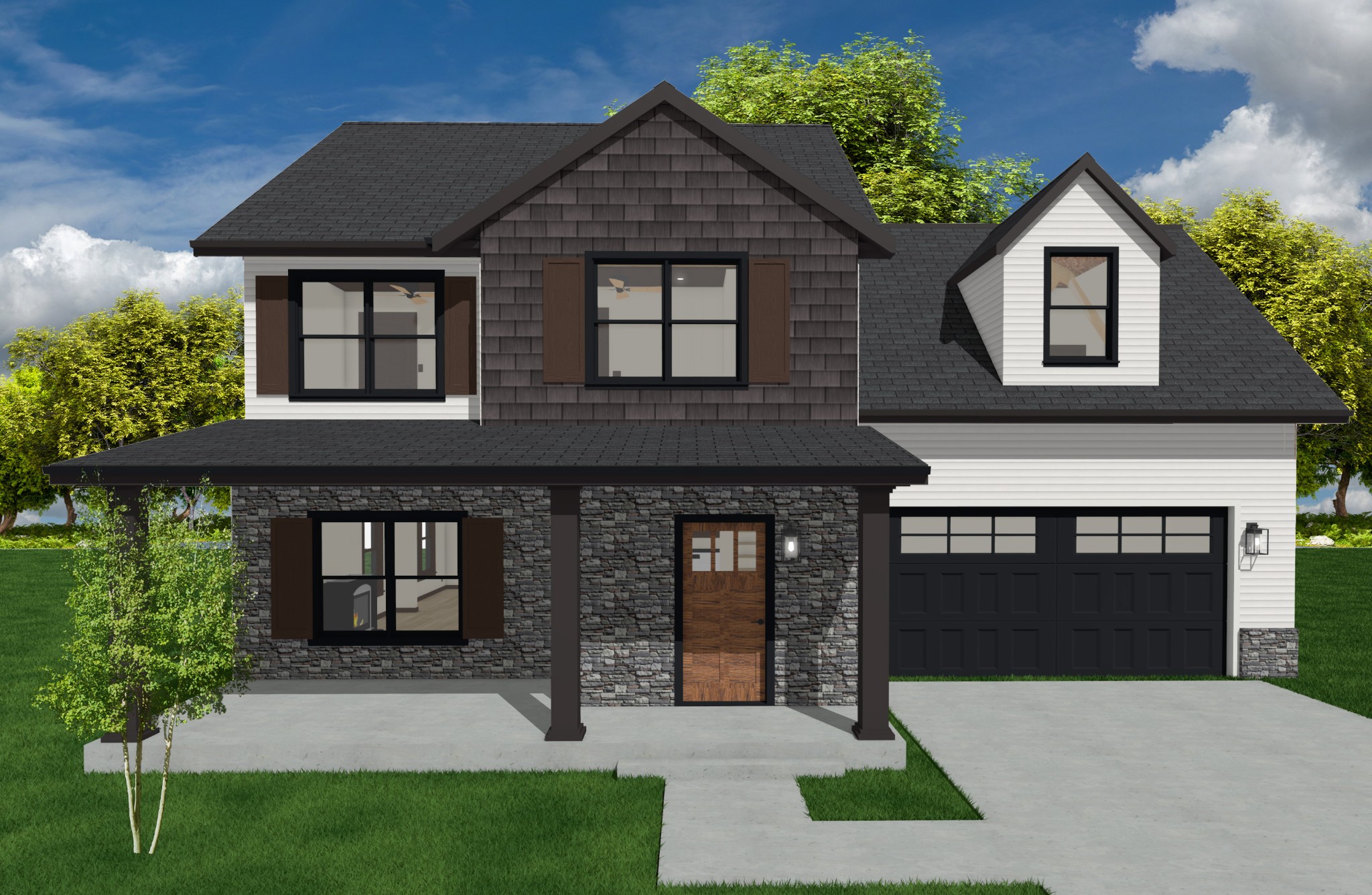 7159 Running Deer Road Knoxville, TN 37920 - Photo 1 of 30 a front view of a house with garden