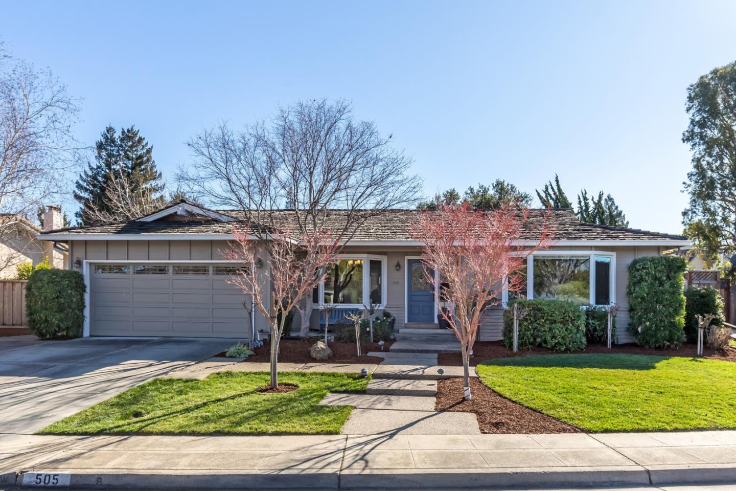505 Preston Drive Mountain View, CA 94040 - Photo 1 of 23 a front view of house with yard