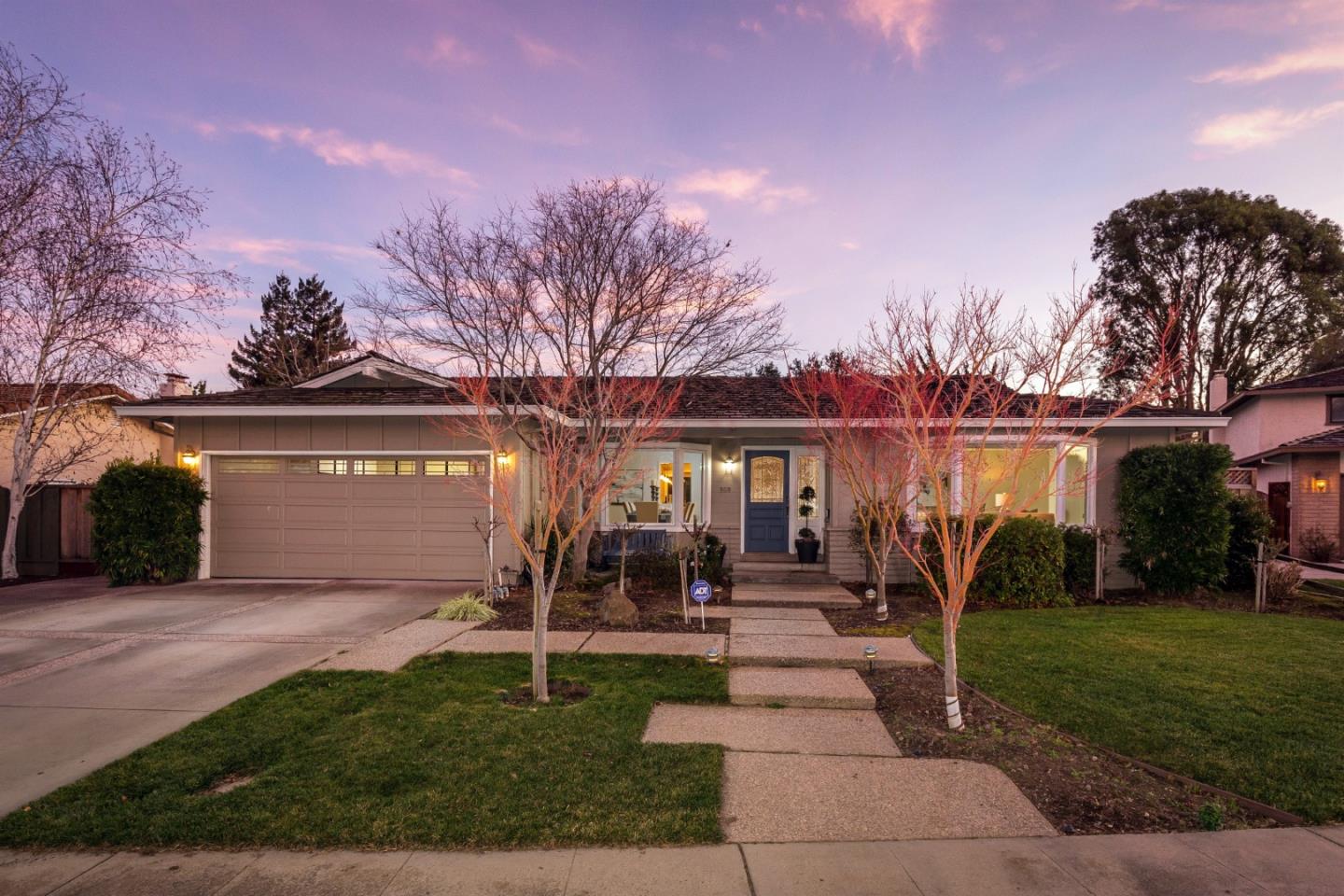 505 Preston Drive Mountain View, CA 94040 - Photo 23 of 23 a view of a house with a yard and a garden