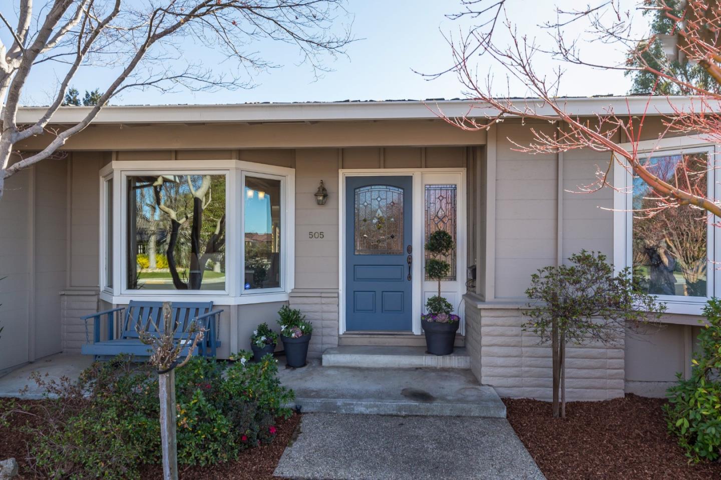 505 Preston Drive Mountain View, CA 94040 - Photo 3 of 23 a front view of a house with a yard