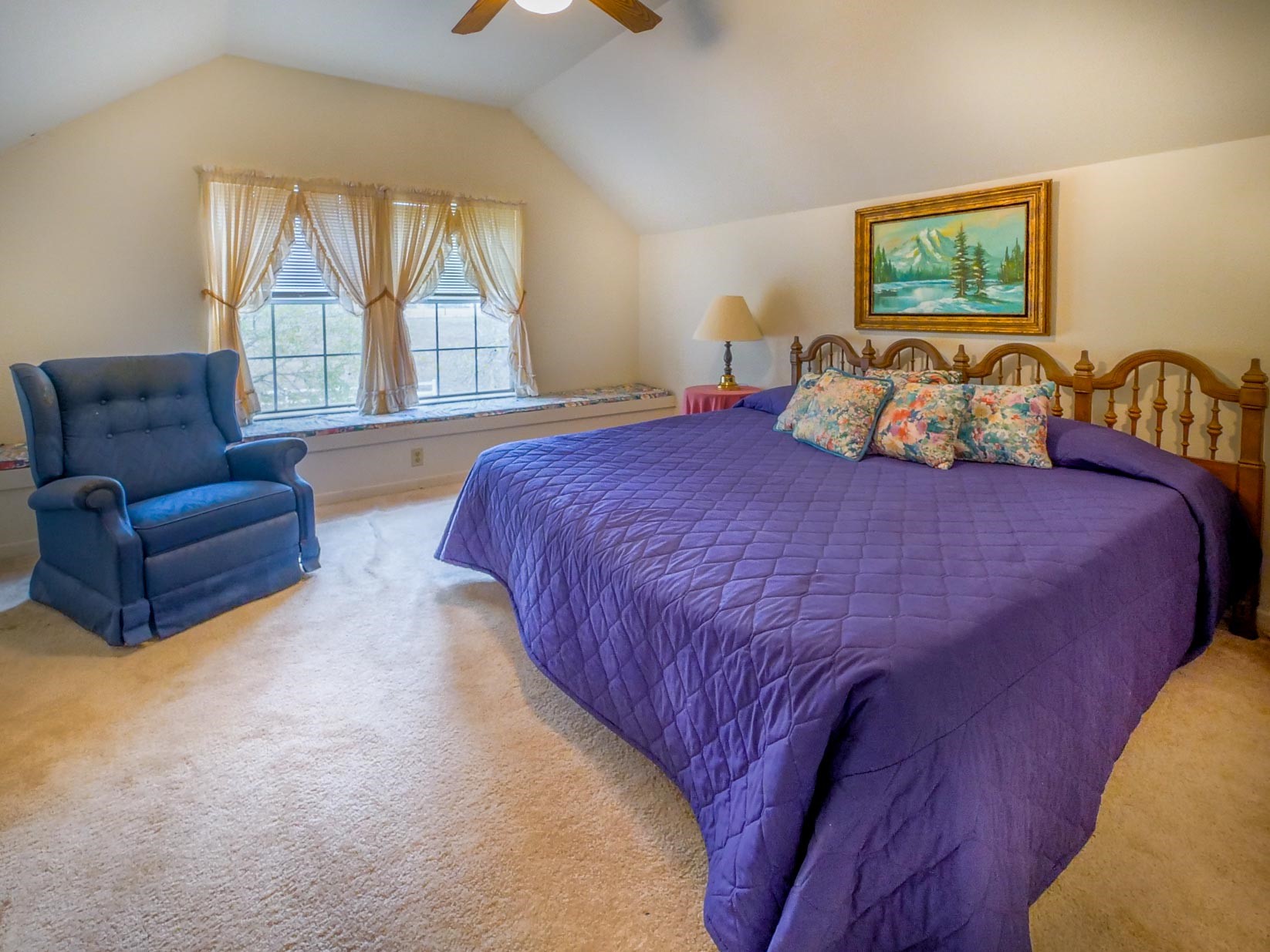 1505 Prairie Valley Road West Point, TX 78963 - Photo 16 of 34 a bedroom with a bed and a large window
