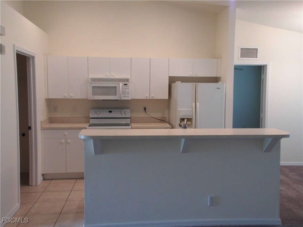 1117 Venetia Street Lehigh Acres, FL 33974 - Photo 3 of 10 a kitchen with stainless steel appliances a sink stove and cabinets