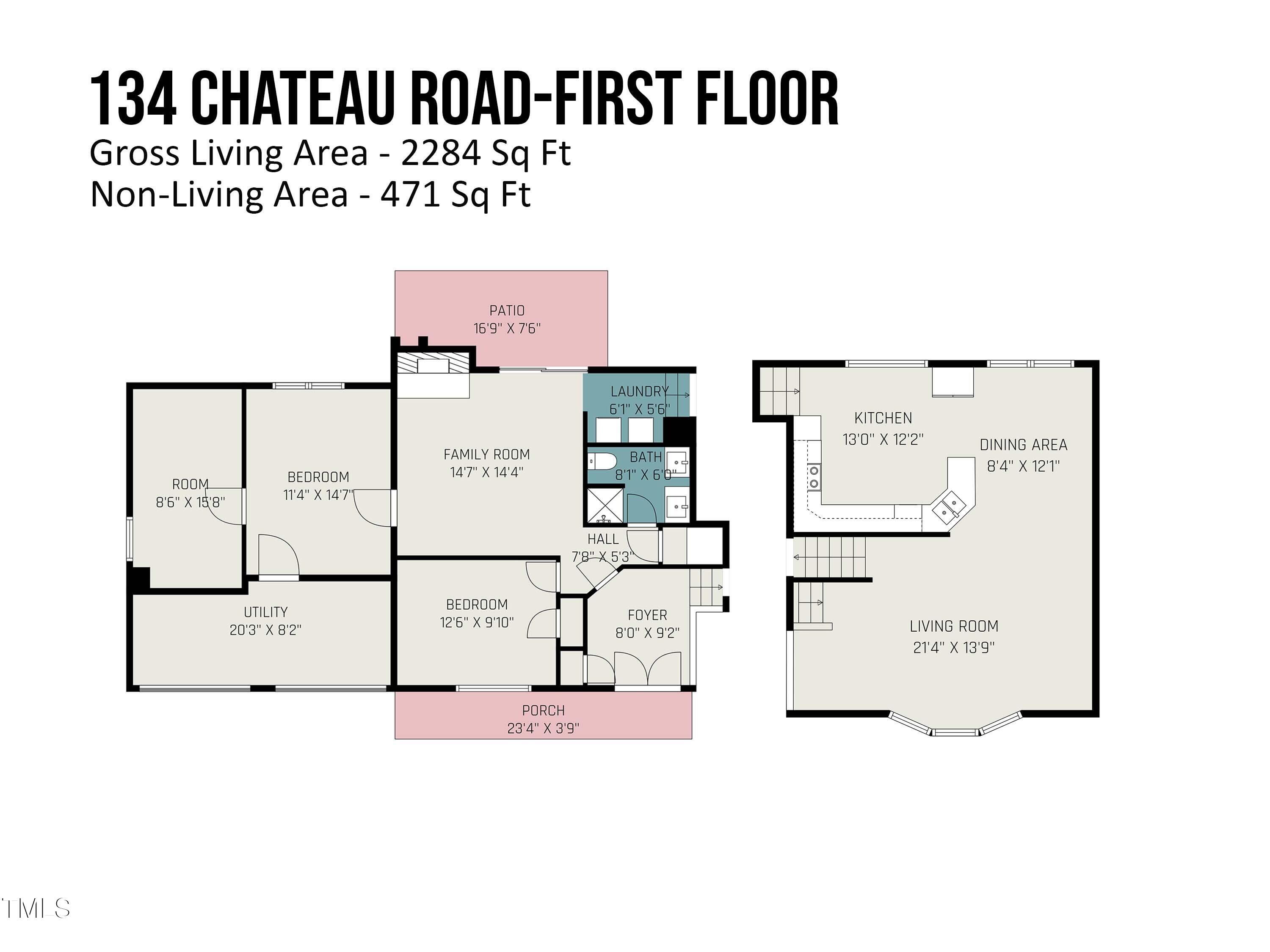 134 Chateau Road Durham, NC 27704 - Photo 37 of 42 134_chateau_road-first_floor_535