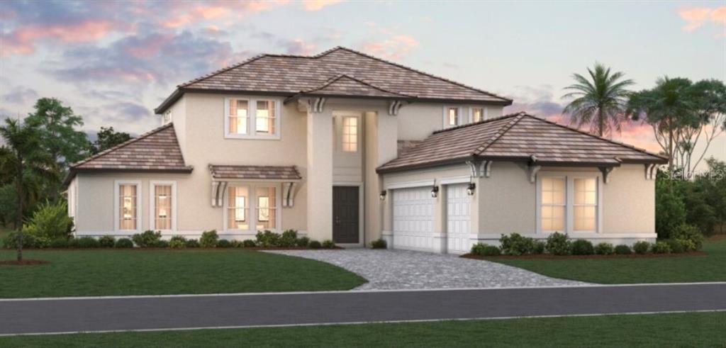 18528 Foxtail Loop Venice, FL 34293 - Photo 2 of 2 a front view of a house with a garden and plants