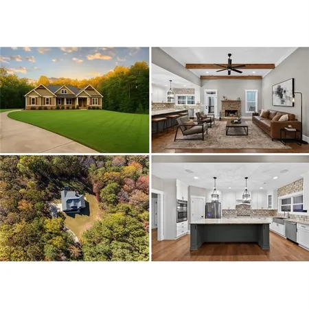 a view of a living room and kitchen