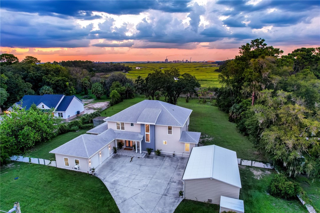 521 Bonnieview Road Fernandina Beach, FL 32034 - Photo 3 of 35 an aerial view of a house with a garden