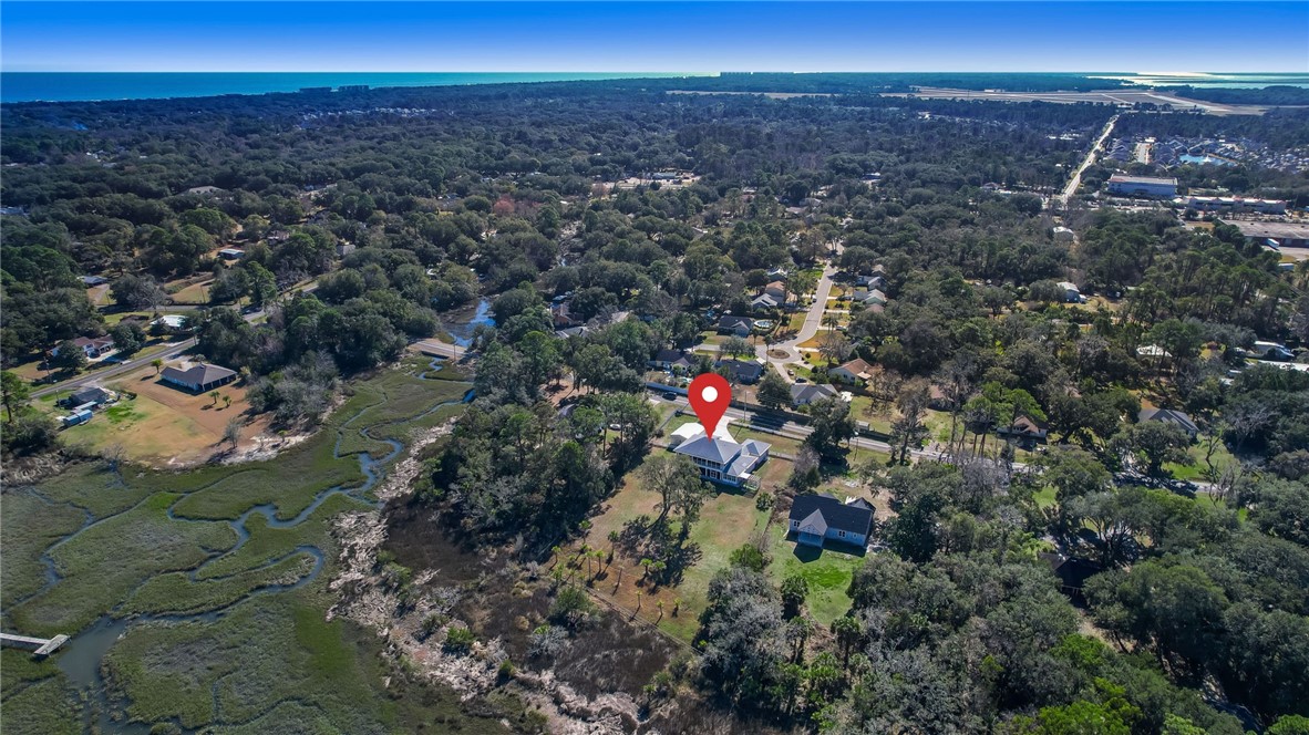 521 Bonnieview Road Fernandina Beach, FL 32034 - Photo 32 of 35 an aerial view of a houses with a yard