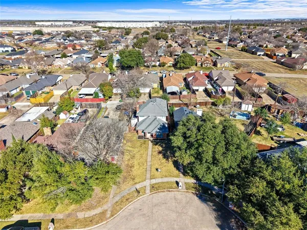 an aerial view of a city