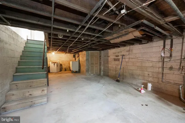 a view of storage and utility room