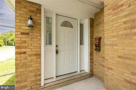 a view of front door of house