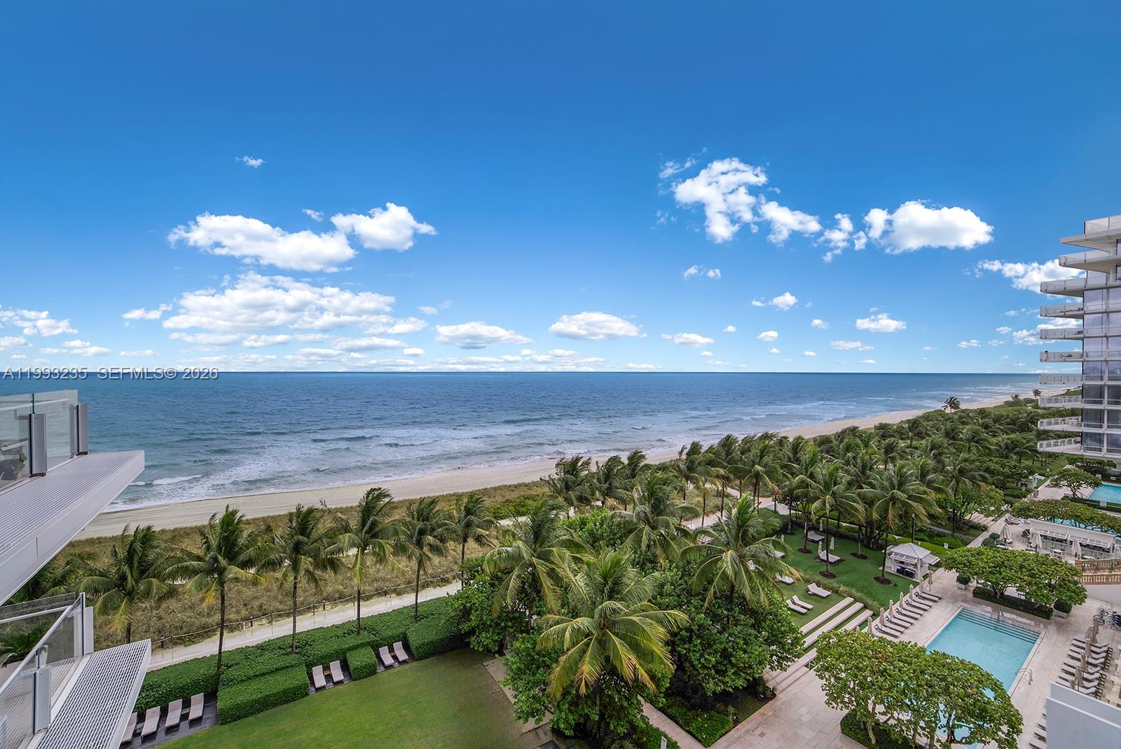 9111 Collins Avenue, Unit N717 Surfside, FL 33154 - Photo 29 of 68 a view of a balcony with an outdoor space