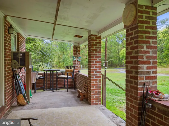 a view of outdoor space barbeque oven and city view