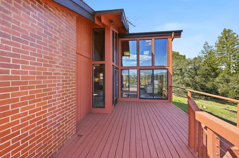 a view of a house with wooden floor