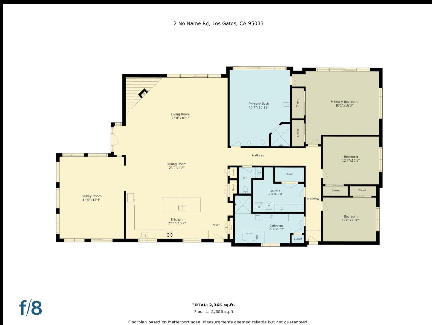 2 No Name Road Los Gatos, CA 95033 - Photo 37 of 37 a picture of a floor plan