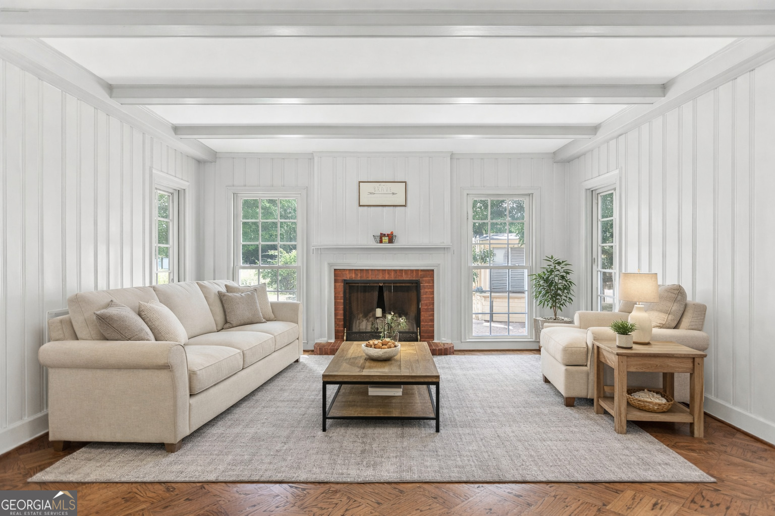 420 Ridgecrest Road LaGrange, GA 30240 - Photo 5 of 48 a living room with furniture and a fireplace