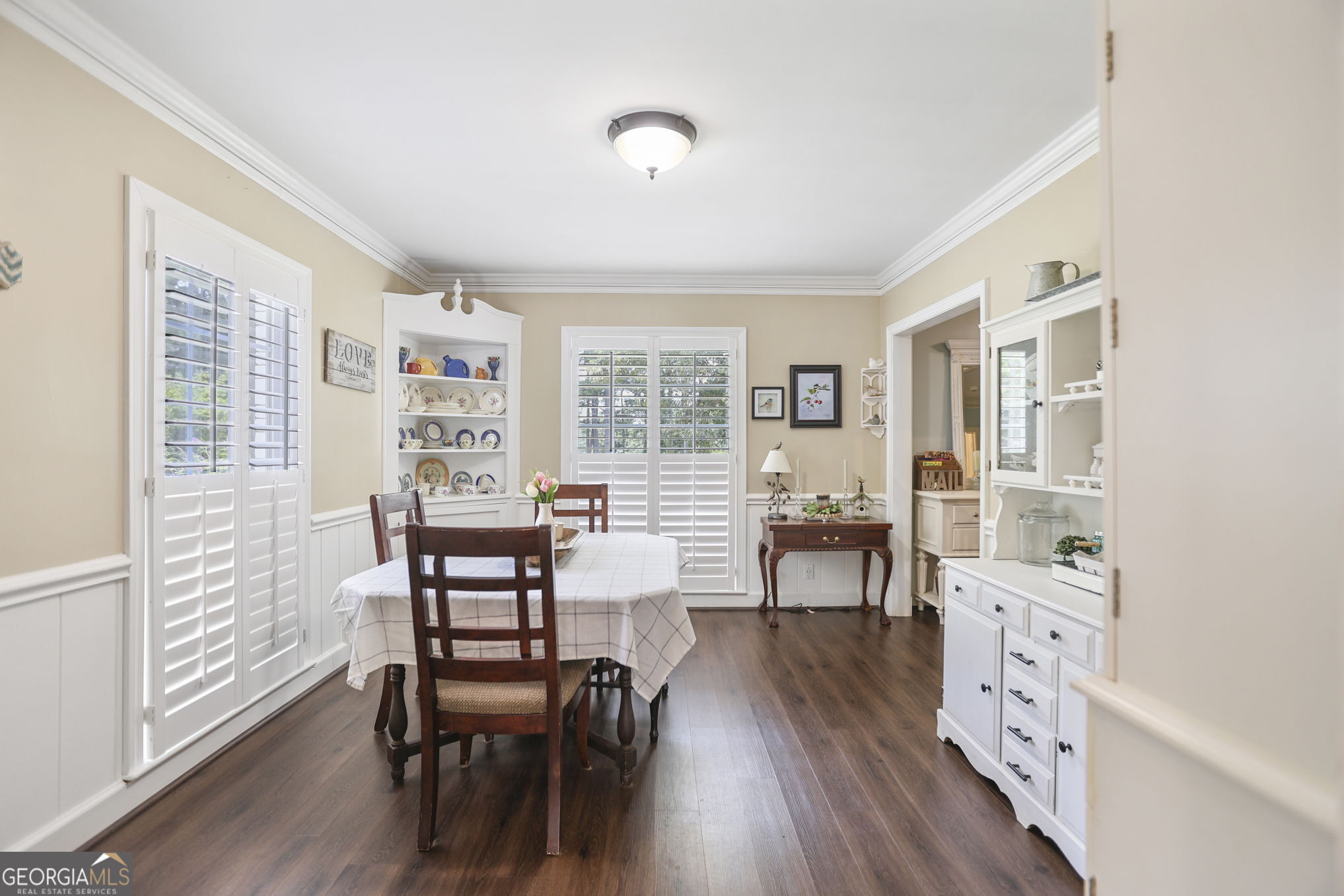 420 Ridgecrest Road LaGrange, GA 30240 - Photo 8 of 48 a dining room with furniture and wooden floor