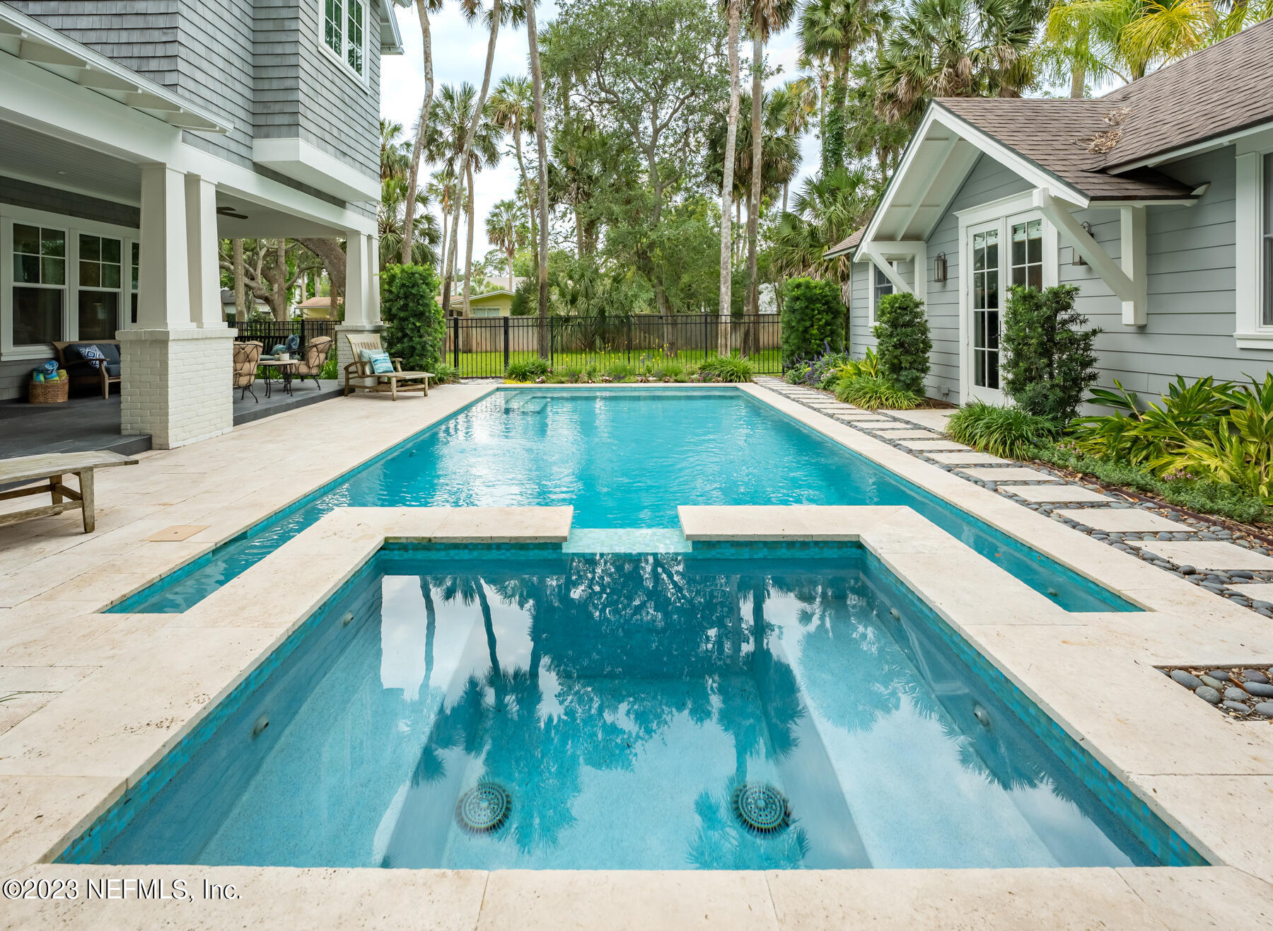 357 11th Street Atlantic Beach, FL 32233 - Photo 35 of 47 a view of swimming pool with lounge chair