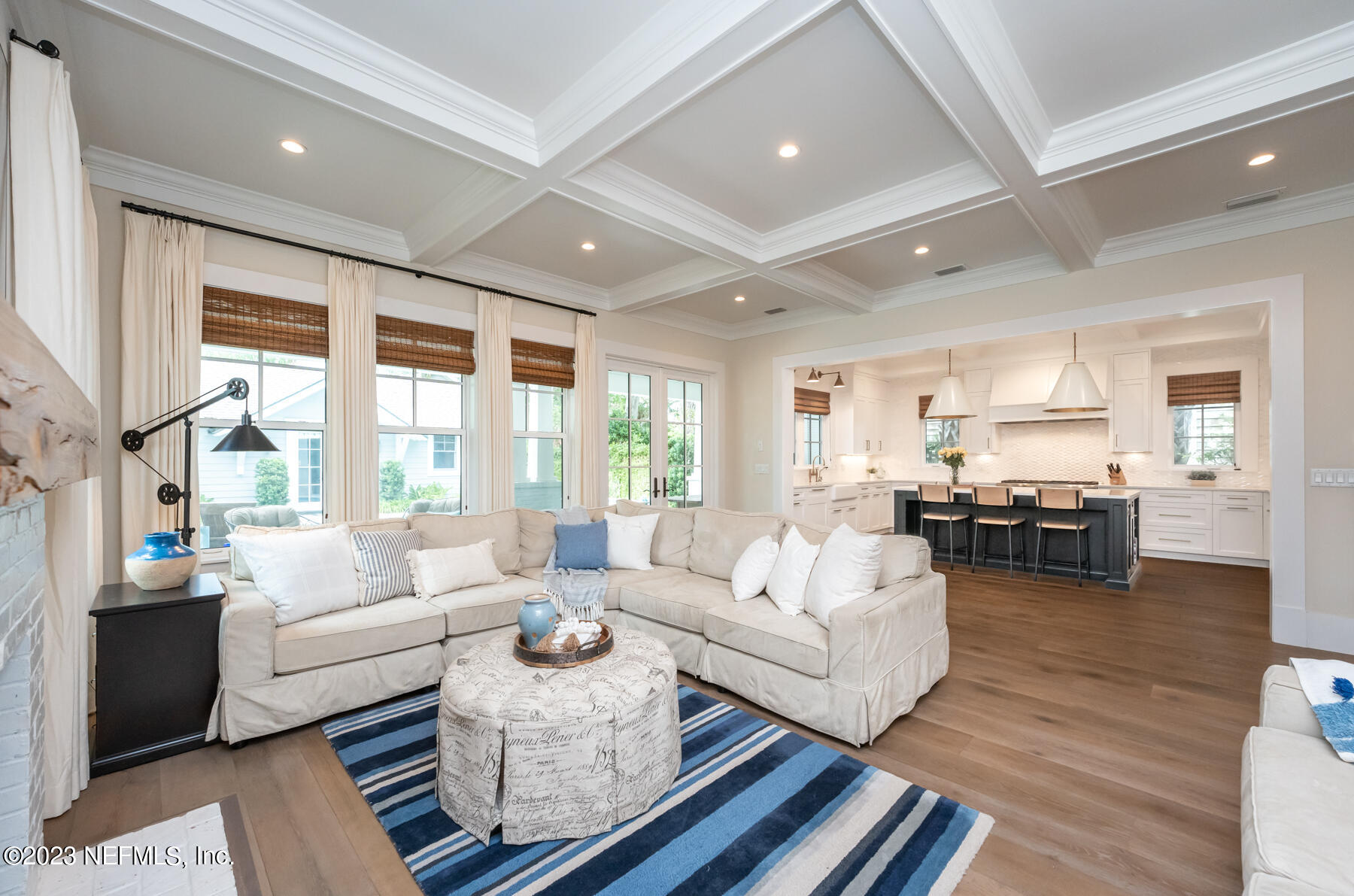 357 11th Street Atlantic Beach, FL 32233 - Photo 8 of 47 a living room with furniture and a large window