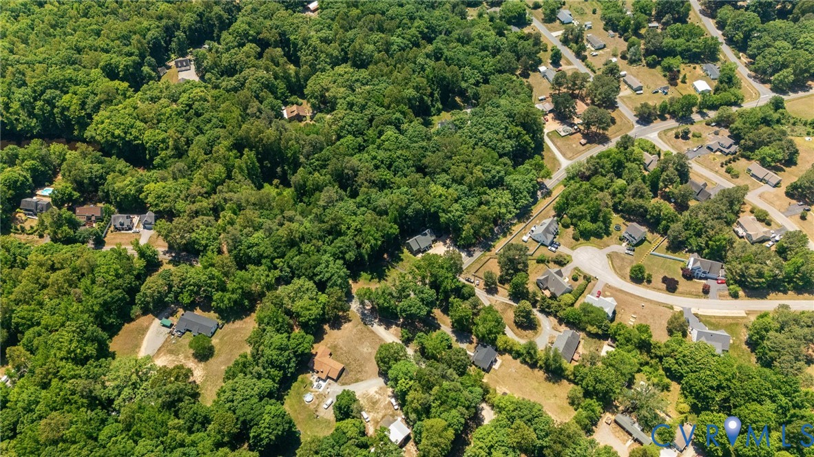 1755 Dispatch Road Quinton, VA 23141 - Photo 82 of 86 an aerial view of residential house with outdoor space and trees all around