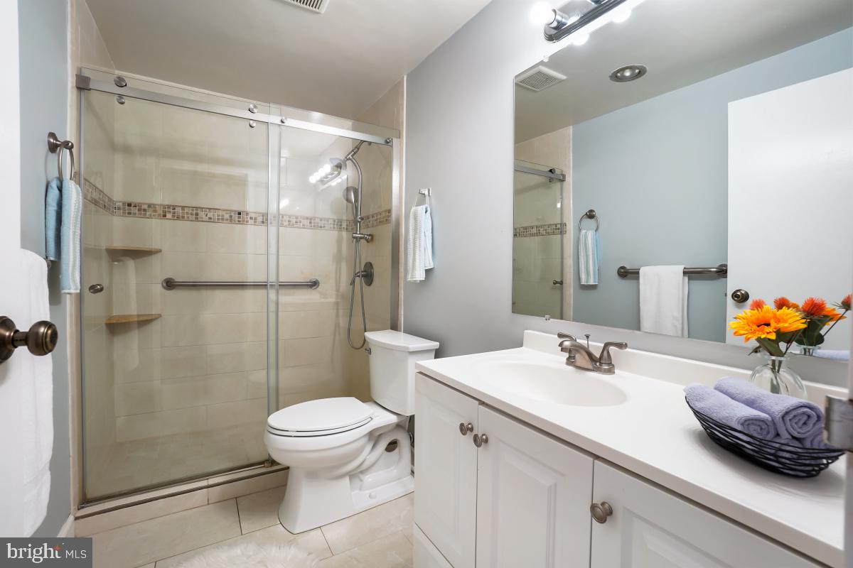 9701 Fields Road, Unit 1208 Gaithersburg, MD 20878 - Photo 14 of 29 Updated Bath - walk in shower