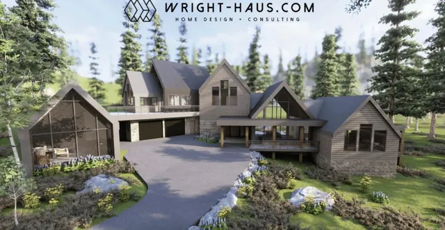 a view of a bunch of trees and bushes