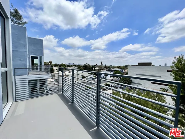 a front view of a multi story building