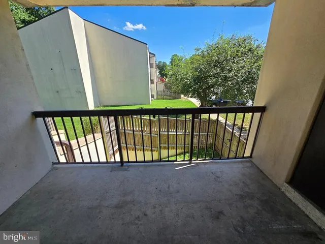 a view of a balcony