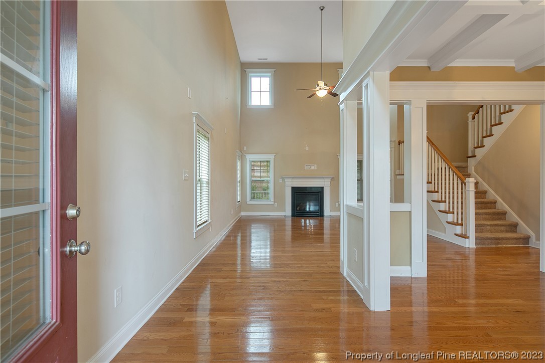32 Shellnut Circle Spring Lake, NC 28390 - Photo 5 of 50 a view of entryway with livingroom and wooden floor
