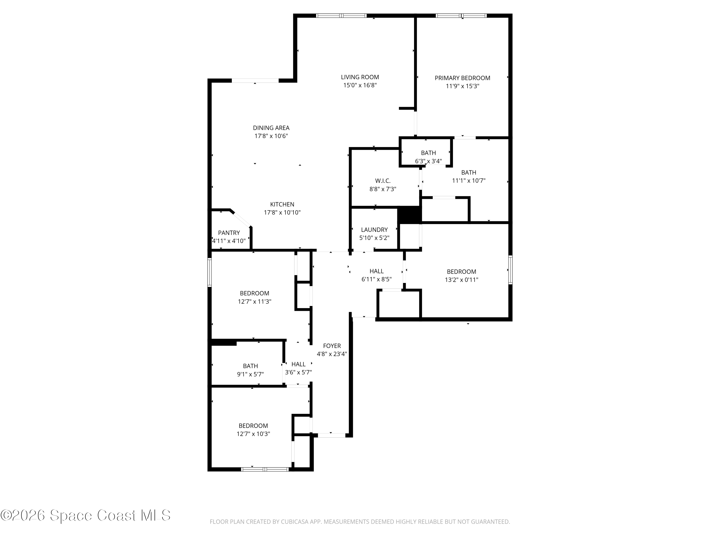 999 Trinity Street Rockledge, FL 32955 - Photo 18 of 20 a picture of a floor plan