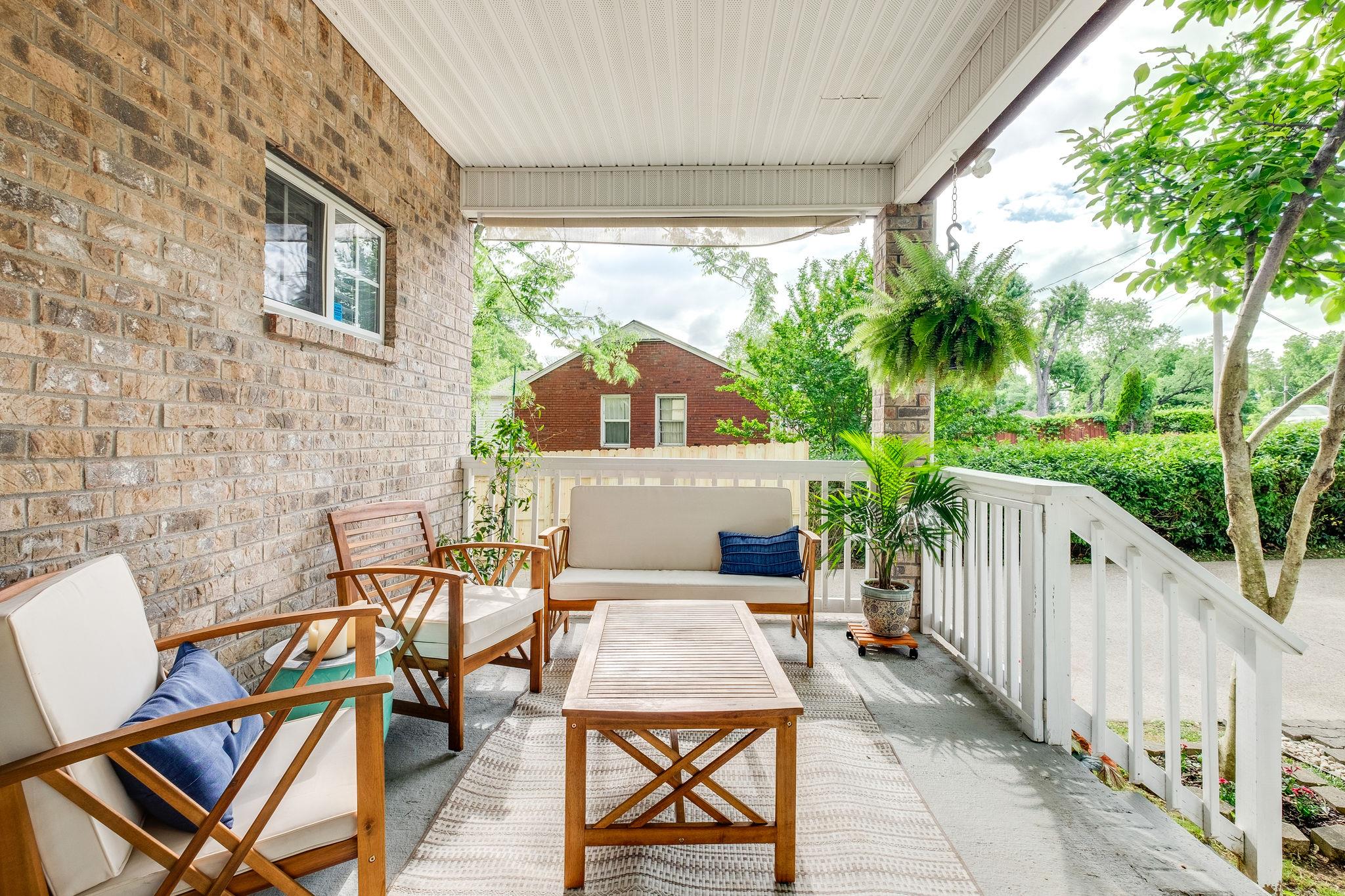 107 Stirton Road Nashville, TN 37210 - Photo 3 of 25 Huge front porch for morning coffee.
