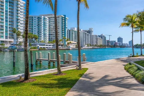 a view of a city with tall buildings