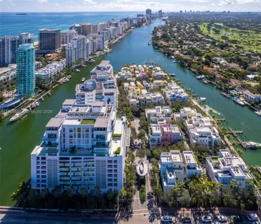 a city view with tall buildings