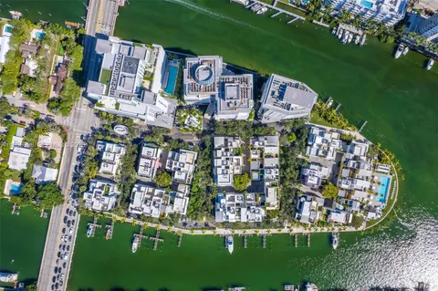 a city view with tall buildings
