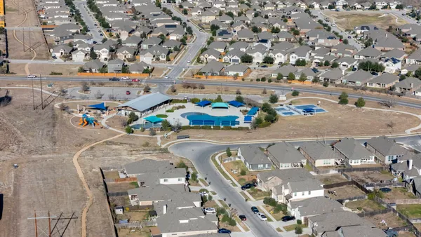an aerial view of a city