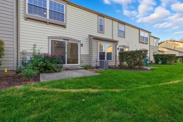 a house view with a garden space
