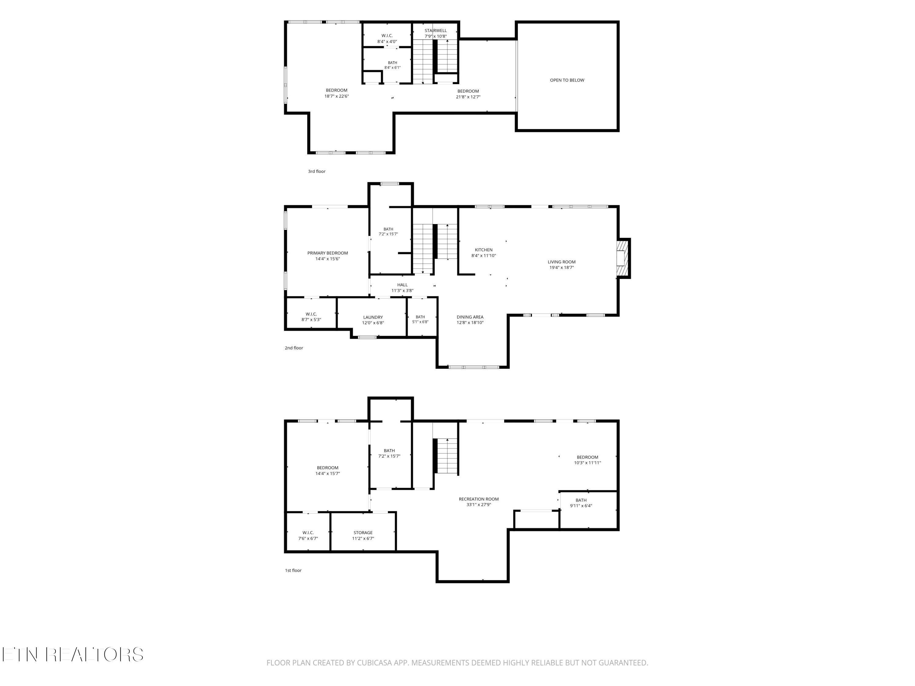 836-835 Jacks Bluff Road New Tazewell, TN 37825 - Photo 51 of 53 all floors (with dimensions)(1)